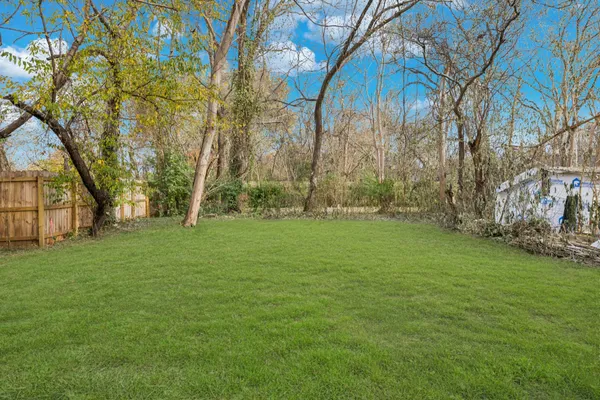 a view of yard with trees