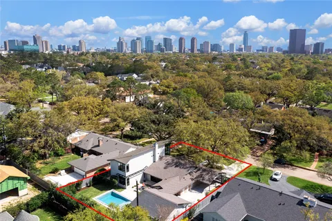 an aerial view of a city