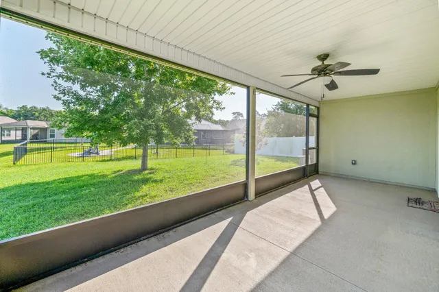 a view of swimming pool with a garden
