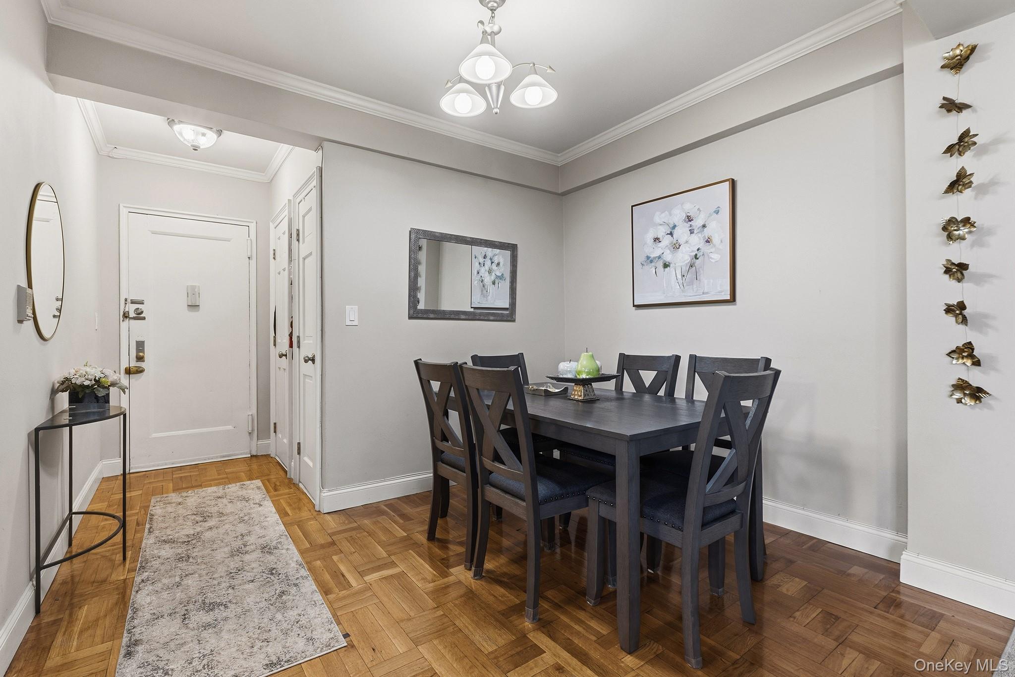 210 Pelham Road, Unit 6E New Rochelle, NY 10805 - Photo 3 of 15 a view of a dining room with furniture