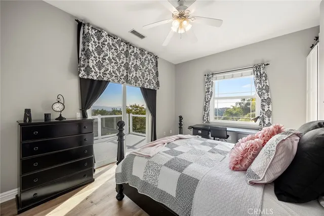 a view of a balcony with furniture
