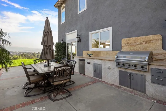 a view of a street with a building in the background