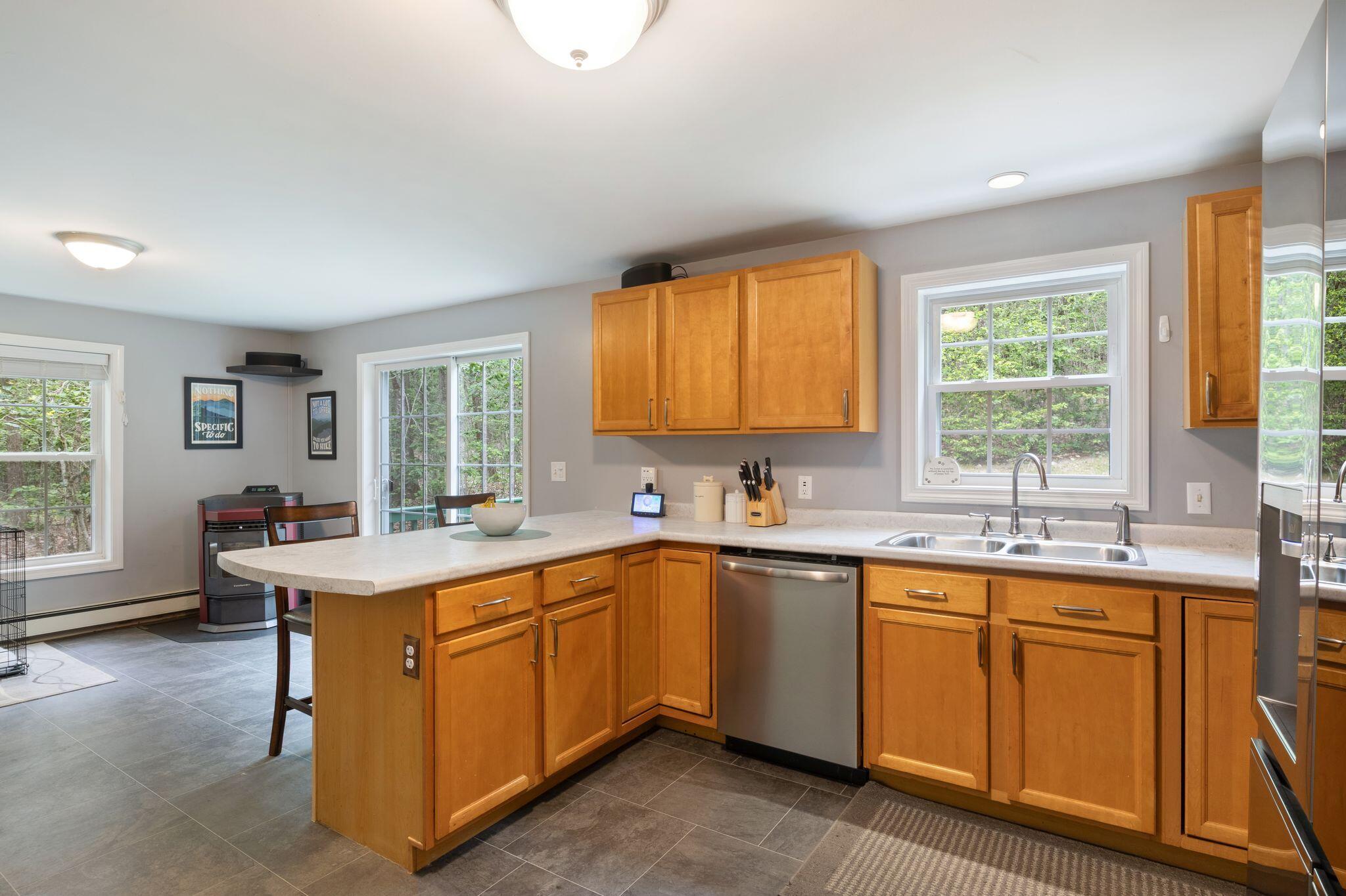 11 Bruschi Road Windham, ME 04062 - Photo 14 of 55 Kitchen with views of rear yard
