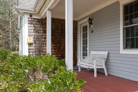 a view of outdoor space with seating space