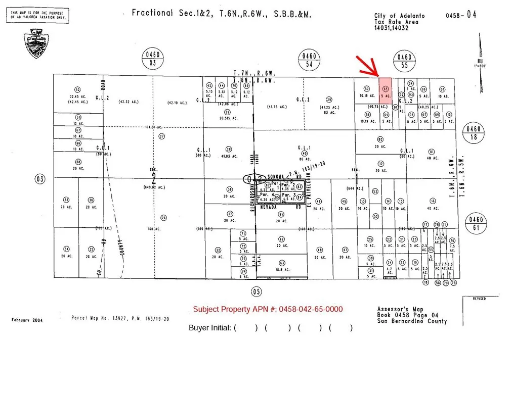 0 Desert Flower & Koala Road Adelanto, CA 92301 - Photo 4 of 4 a picture of a black and white photo