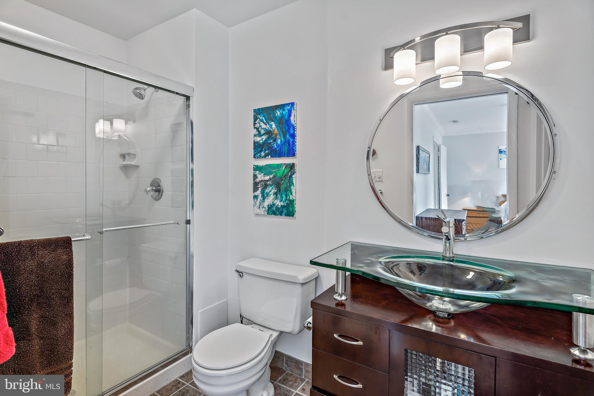 7261 Dockside Lane Columbia, MD 21045 - Photo 35 of 68 a bathroom with a sink a toilet and a mirror