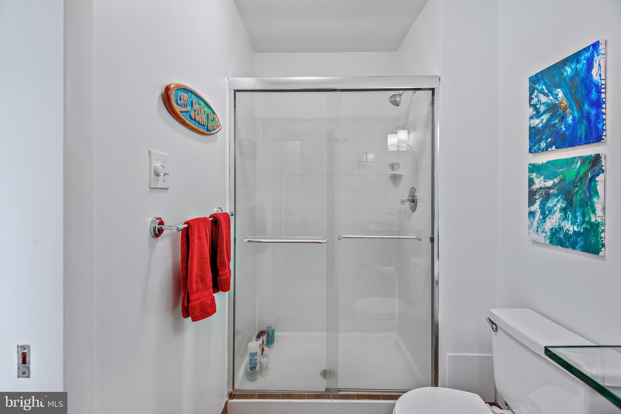 7261 Dockside Lane Columbia, MD 21045 - Photo 36 of 68 a bathroom with a shower and a toilet next to a window