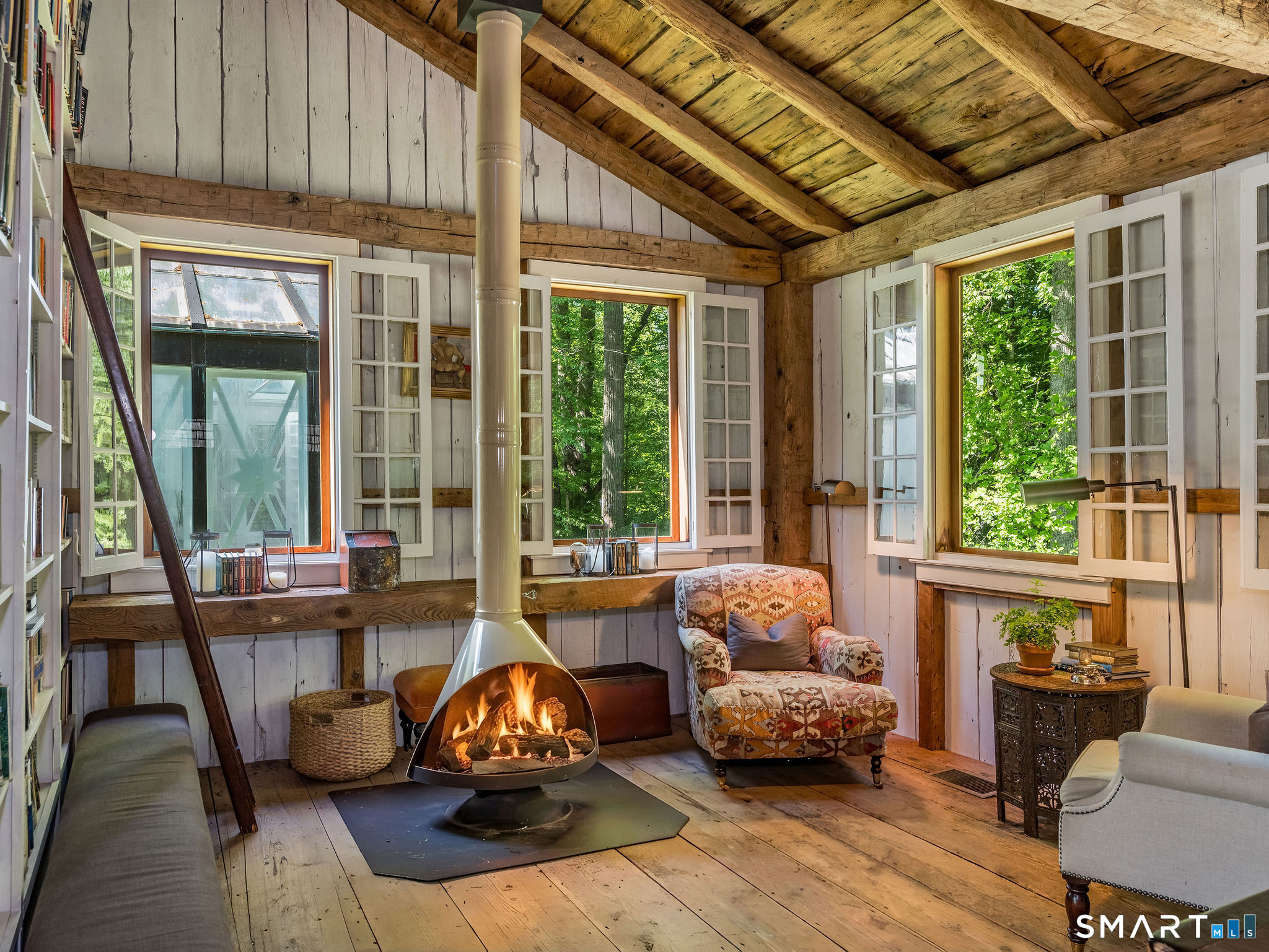 155 A Joshuatown Road Lyme, CT 06371 - Photo 6 of 40 Surround yourself in warmth in the Barns reading nook!