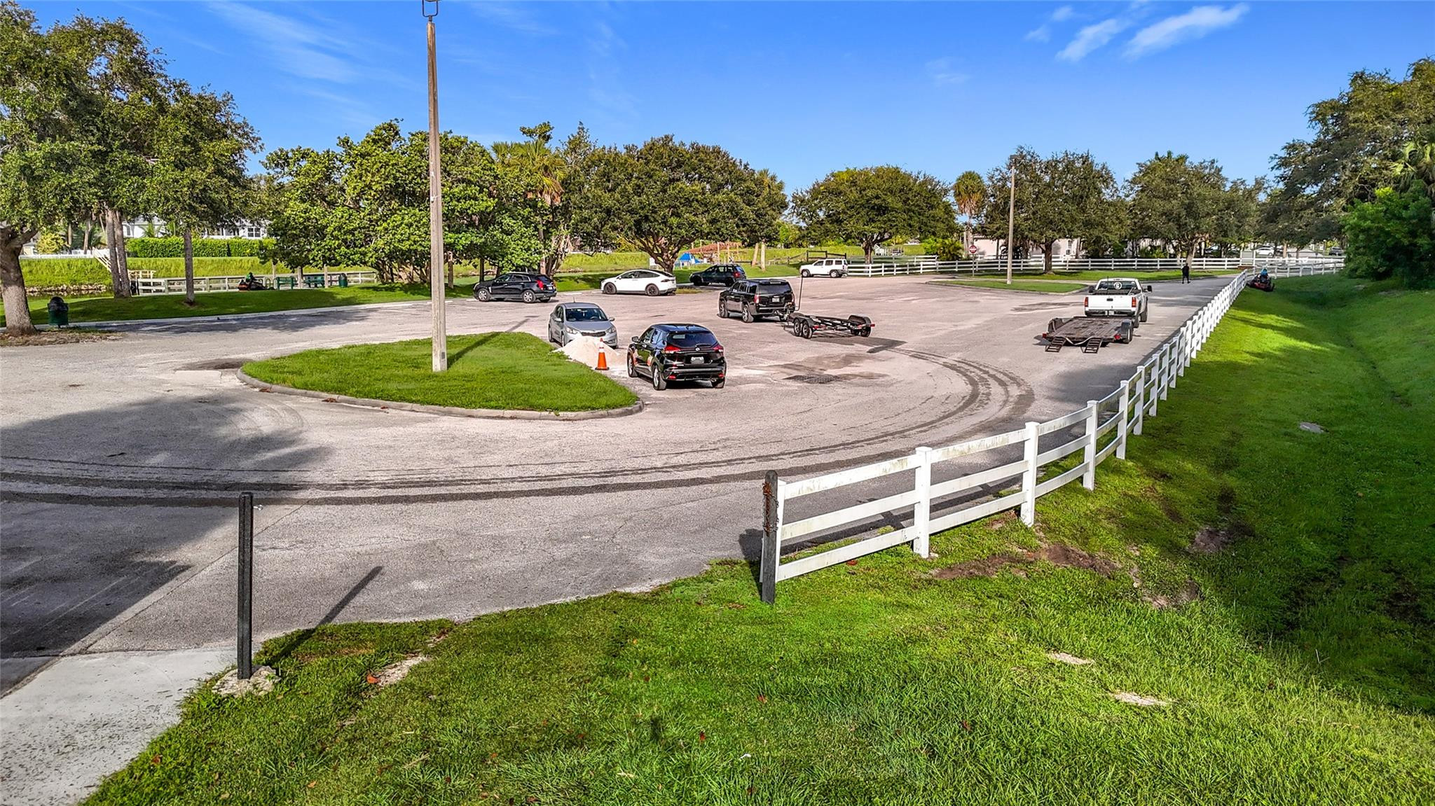 2192 Southwest Del Rio Boulevard Port St. Lucie, FL 34953 - Photo 14 of 20 Aerial view 3 of Oak Hammock Parking lot