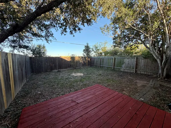 a backyard of a house