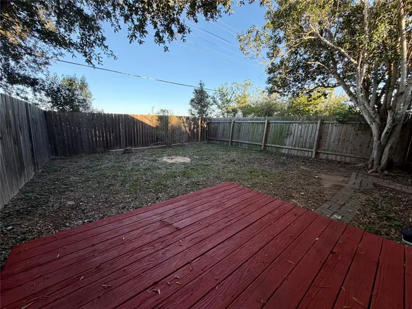 a backyard of a house