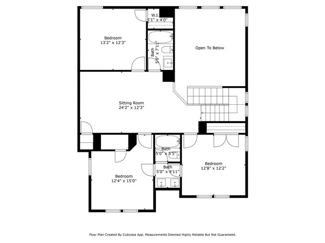 a picture of a bench in front of a door