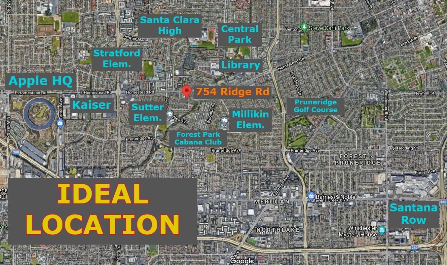 754 Ridge Rd. Santa Clara, CA 95051 - Photo 2 of 25 a street sign on a brick wall