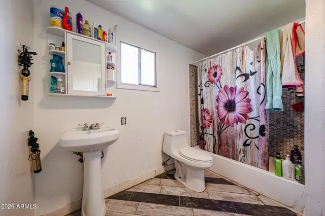 a bathroom with a toilet and a sink