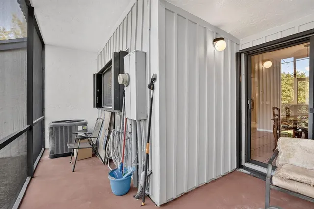 a backyard of a house