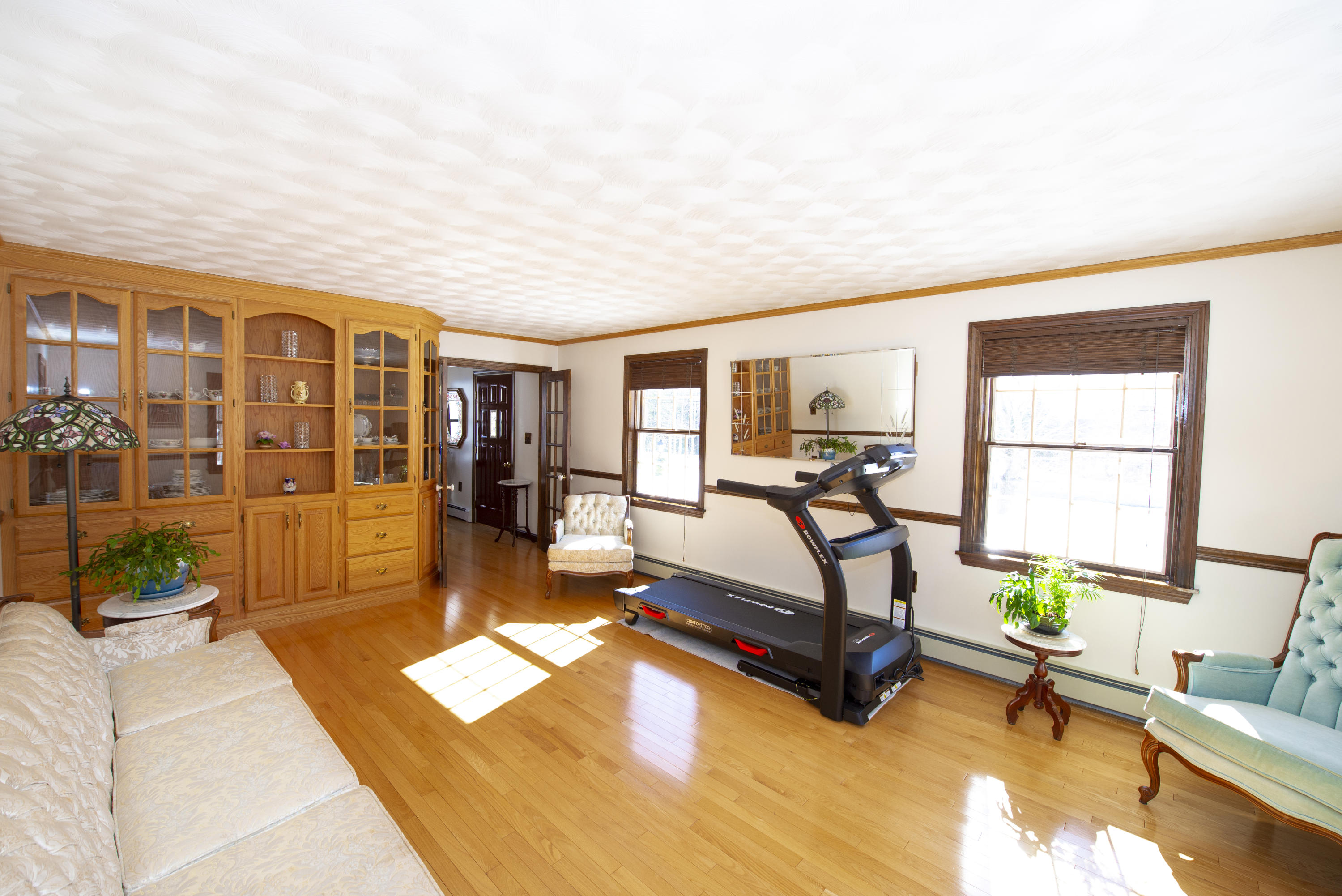 71 Lomie Rivers Road Jay, ME 04239 - Photo 18 of 32 Living room w/ hand crafted built-ins