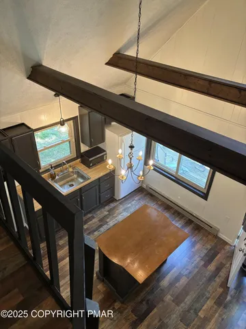 a view of an outdoor space with seating area