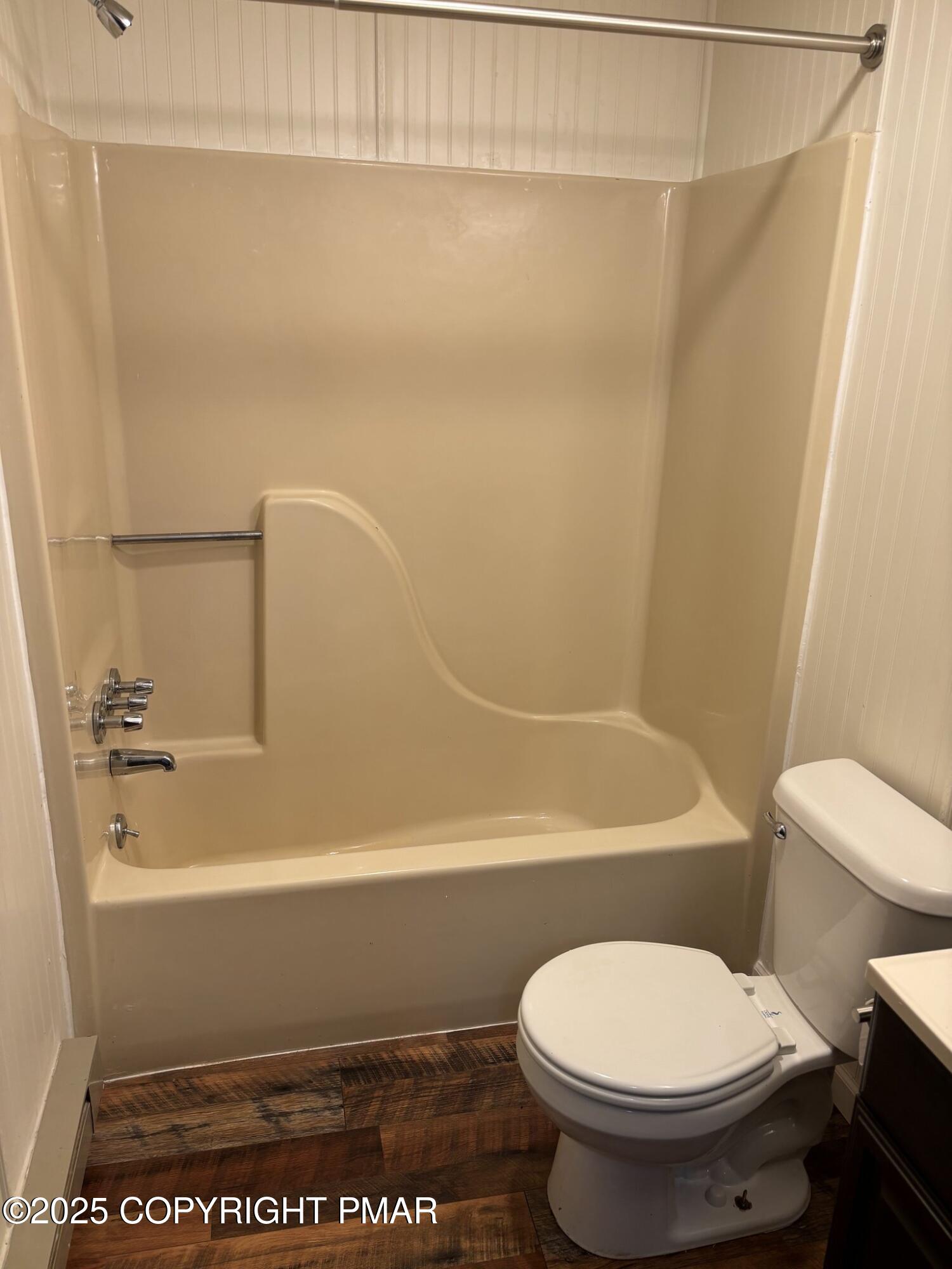 1360 Clover Road North Long Pond, PA 18334 - Photo 26 of 30 a bathroom with a toilet and a bathtub