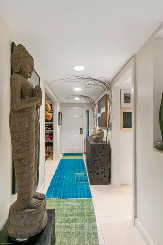 a room with furniture and a rug