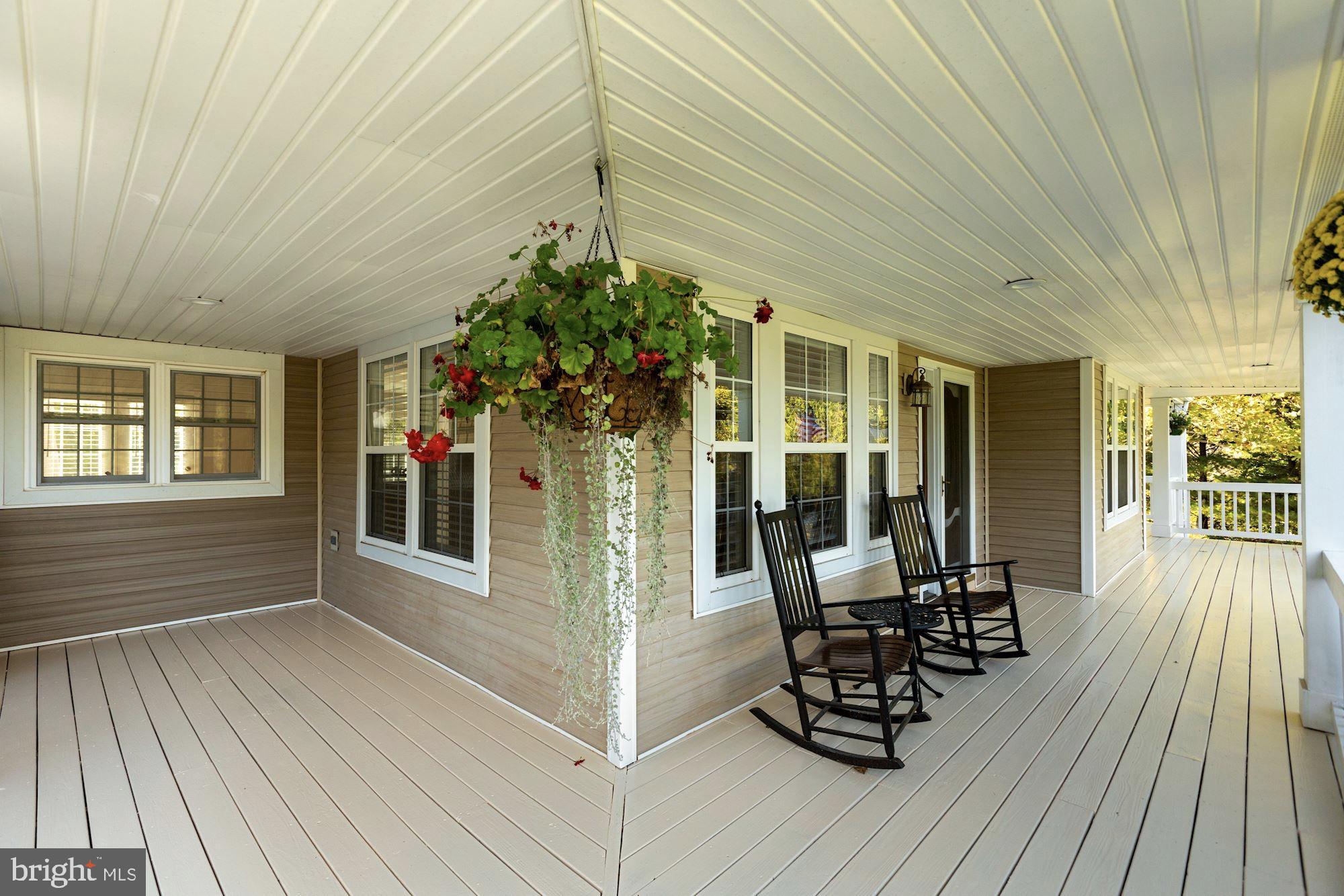 Wrap around porch with tons of space