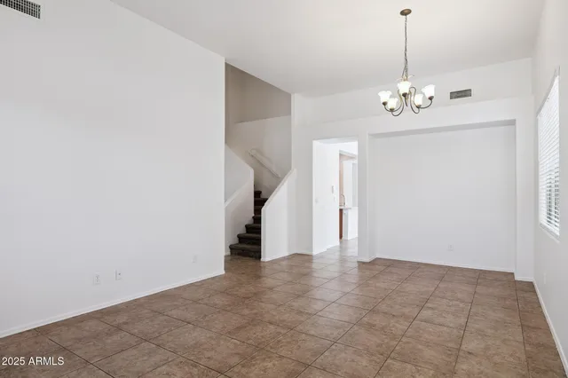 a view of a swimming pool with a mountain view
