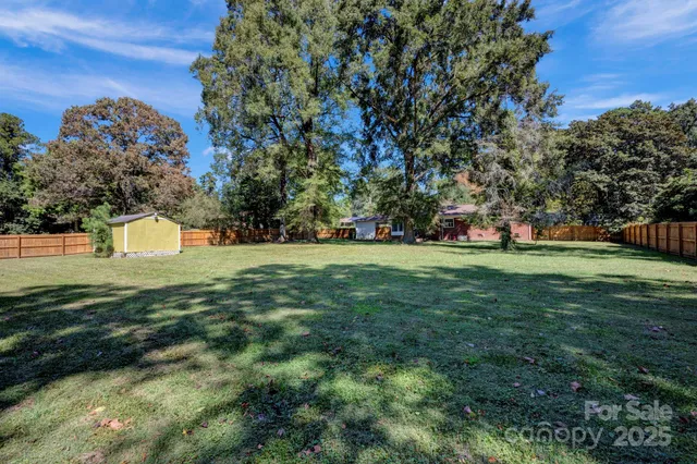a view of yard with green space