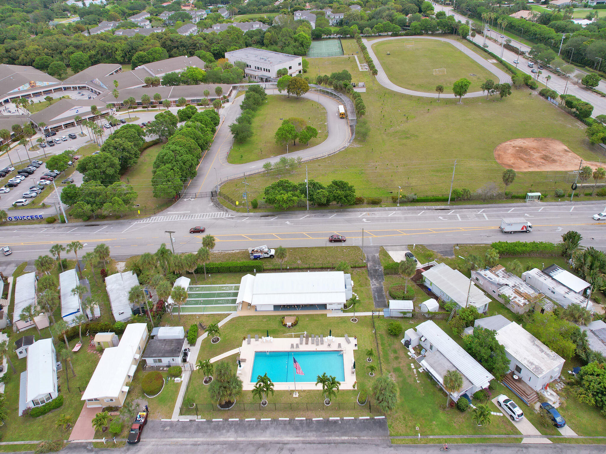 14609 Sunset Drive Delray Beach, FL 33445 - Photo 48 of 50 an aerial view of residential houses with outdoor space