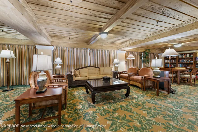 a living room with lots of furniture and rug