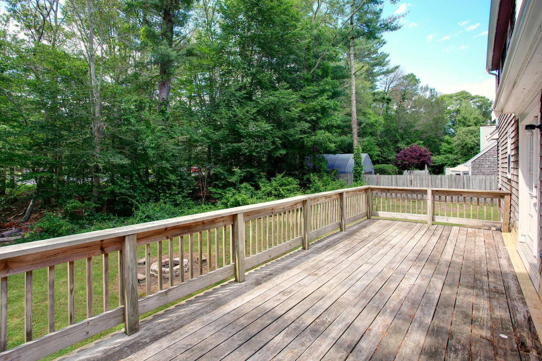 55 Edgewater Road Mashpee, MA 02649 - Photo 20 of 21 a view of balcony with deck and wooden floor