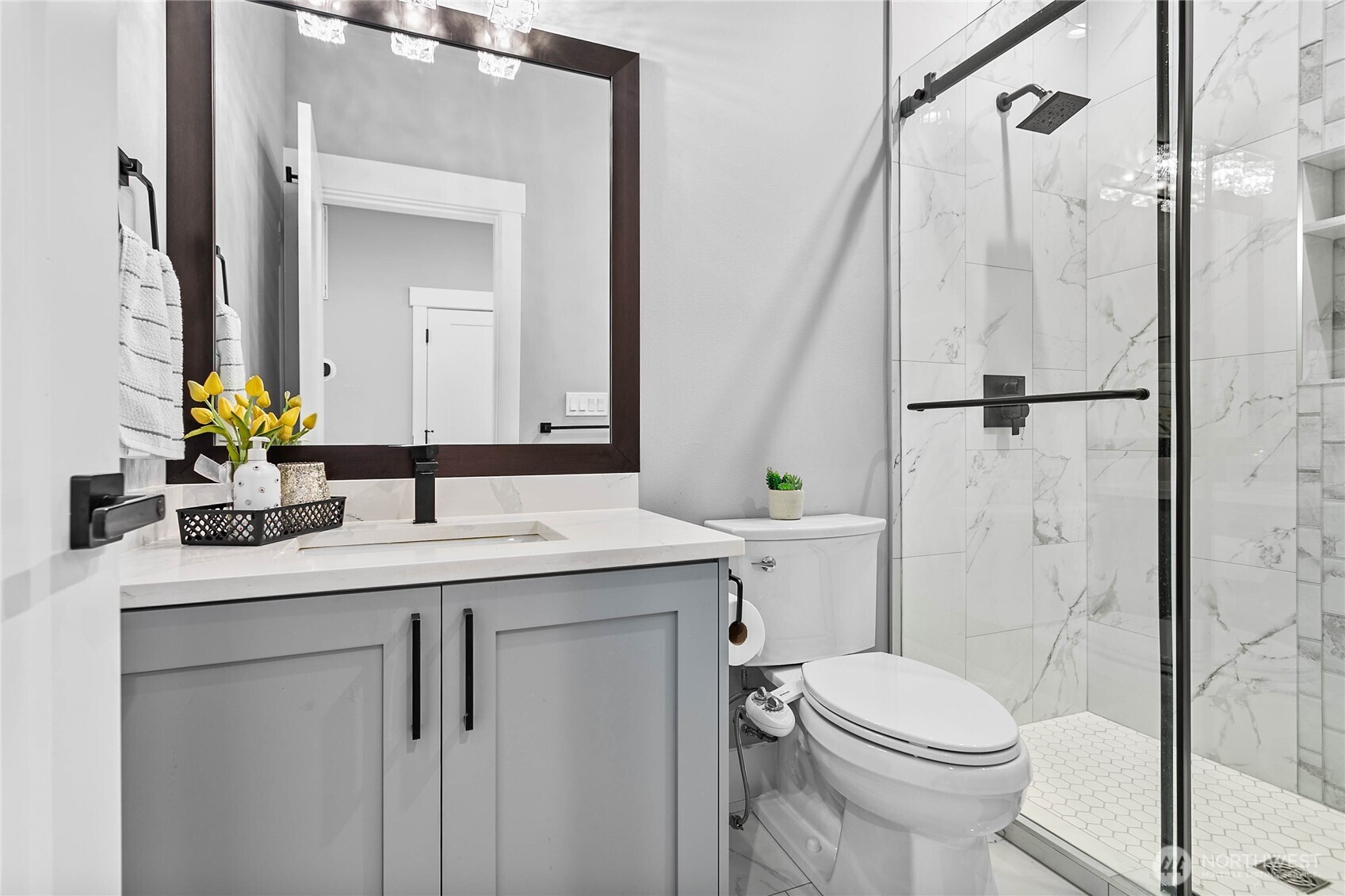 2144 Riverstone Loop Ferndale, WA 98248 - Photo 20 of 36 a bathroom with a sink a toilet and shower
