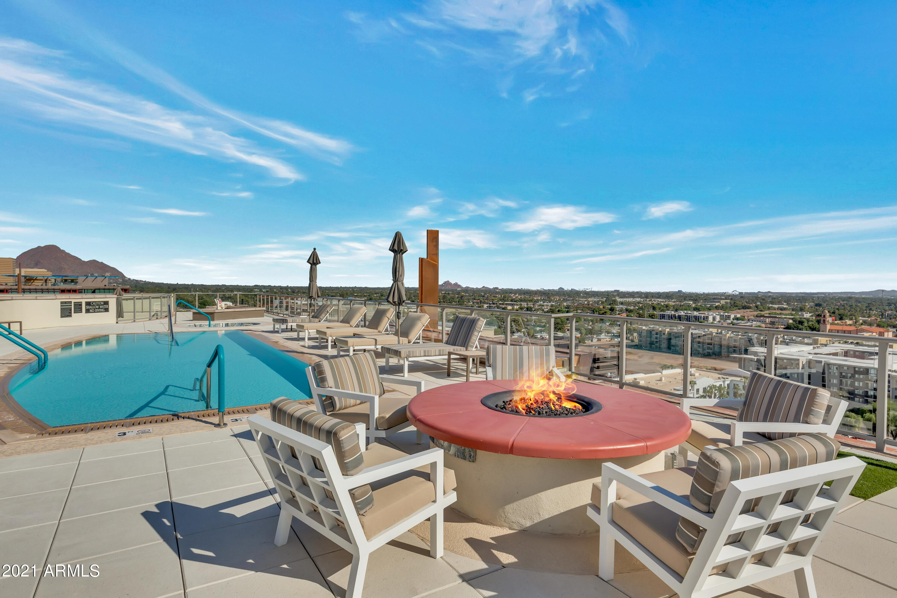 2211 East Camelback Road, Unit 1201 Phoenix, AZ 85016 - Photo 1 of 39 Roof Top Pool and Fire Pit
