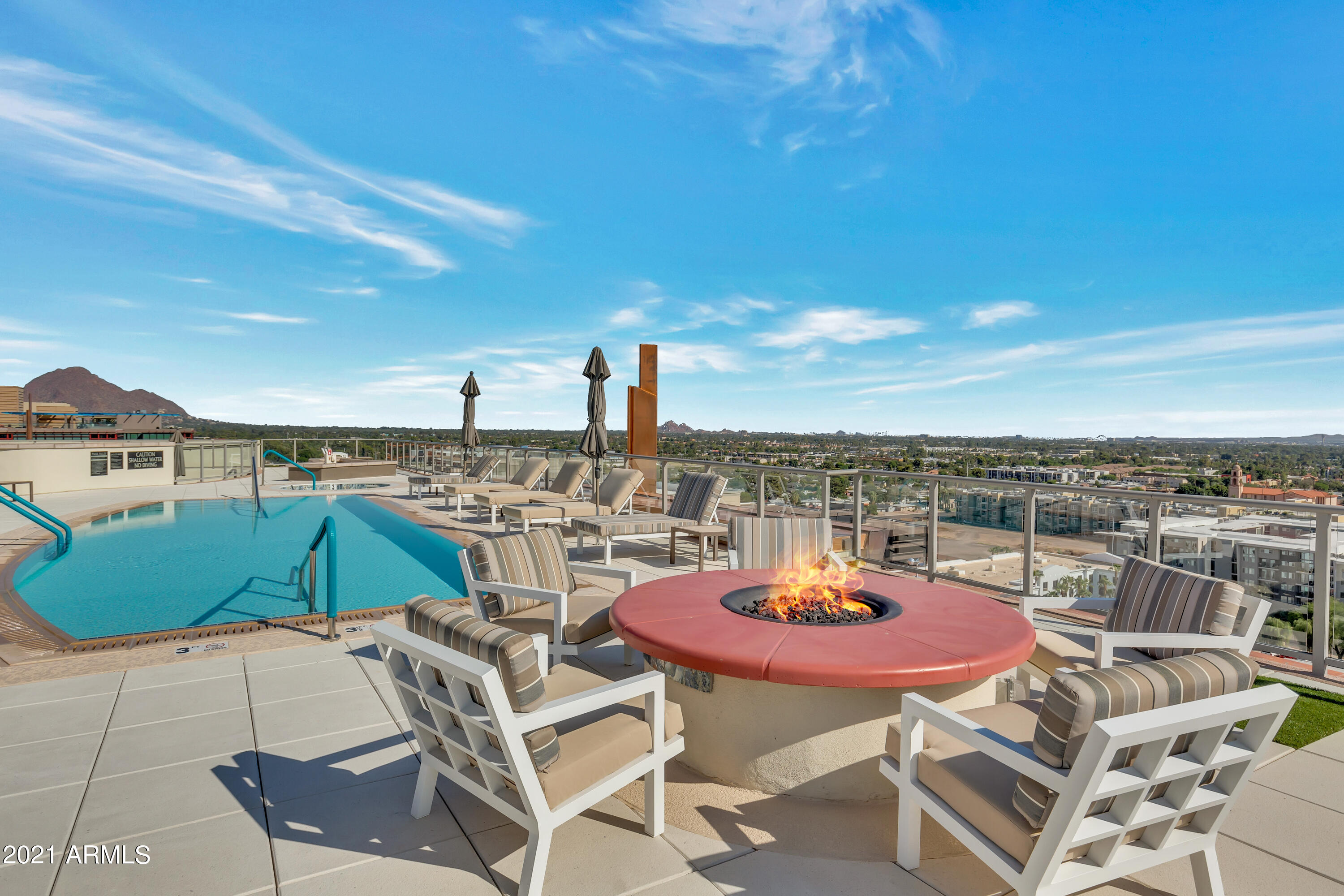 2211 East Camelback Road, Unit 1201 Phoenix, AZ 85016 - Photo 36 of 39 Roof Tope Fireplace