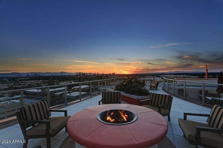 2211 East Camelback Road, Unit 1201 Phoenix, AZ 85016 - Photo 37 of 39 Roof Top Fireplace