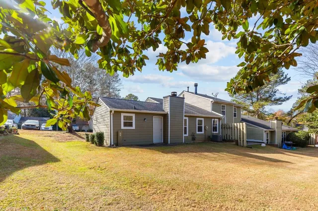 a view of road view with large trees