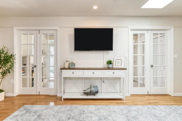 a bathroom with a sink and a shower
