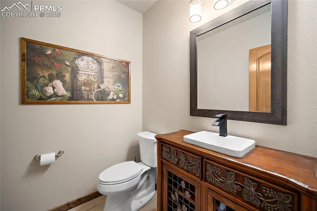 a bathroom with a sink and a vanity