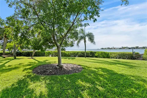 a view of an empty room with windows