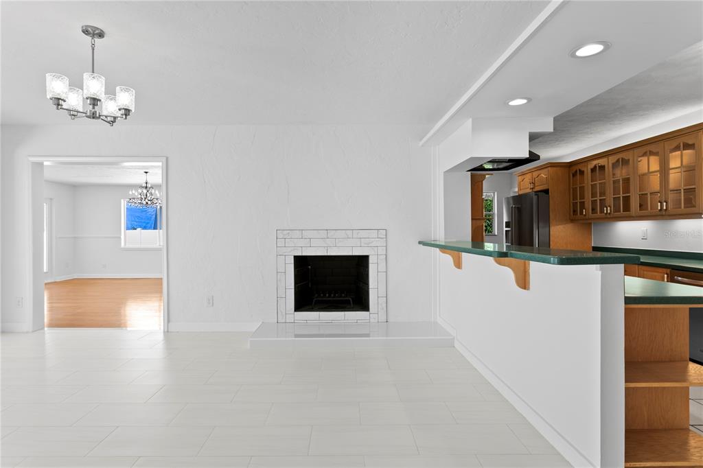 234 Driftwood Road Southeast St. Petersburg, FL 33705 - Photo 27 of 66 a view of a livingroom with a fireplace