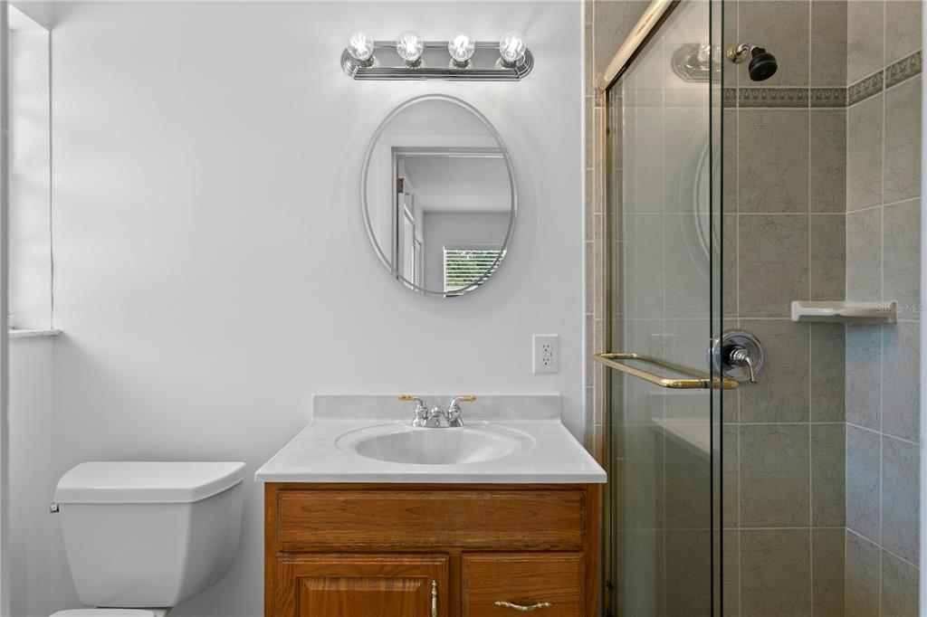 234 Driftwood Road Southeast St. Petersburg, FL 33705 - Photo 53 of 66 a bathroom with a sink toilet and vanity