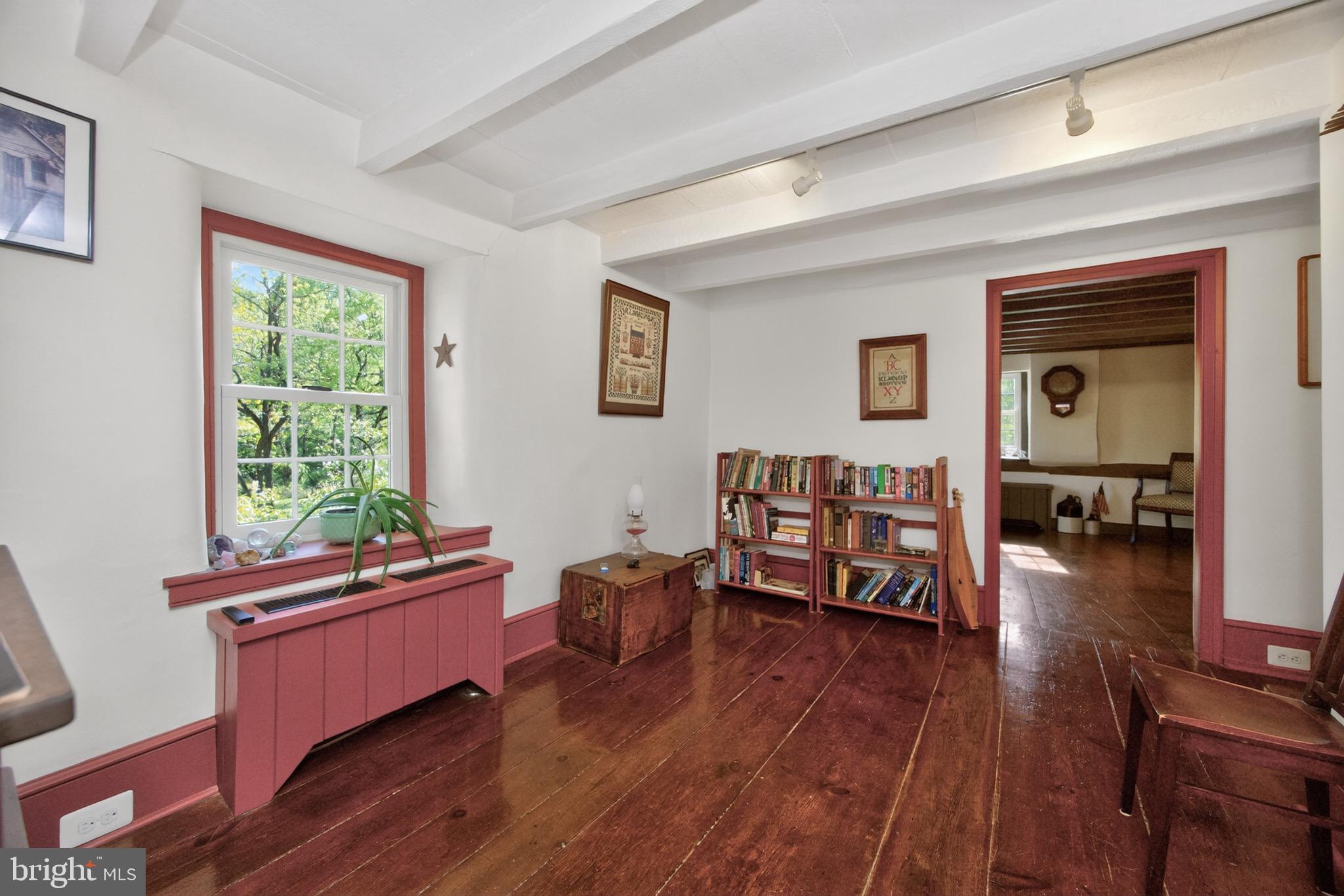 1717 Unionville Road Pottstown, PA 19465 - Photo 28 of 50 2nd flr landing w/beamed ceiling & wood floor