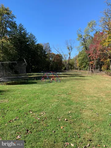 a view of outdoor space with swimming pool and green space