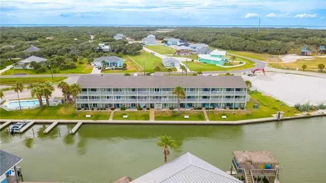 a view of a city with an ocean