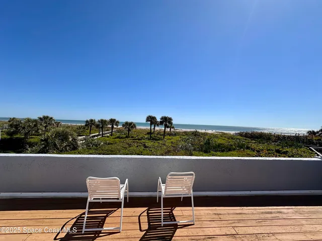a view of an ocean beach