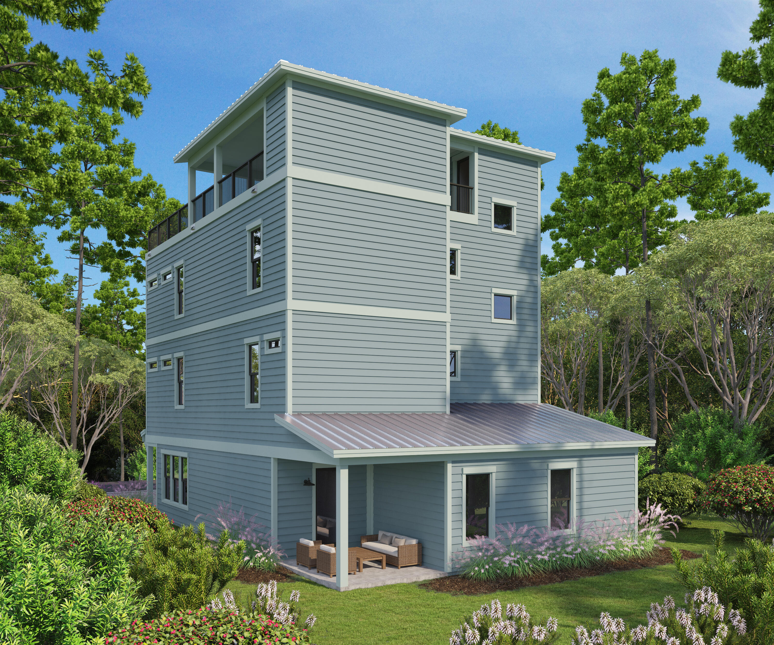 104 Freedom Way Inlet Beach, FL 32461 - Photo 15 of 15 front view of a house with a yard