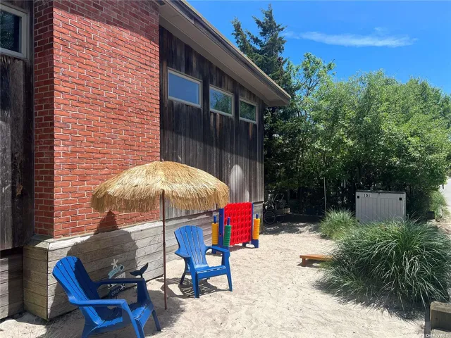 a view of balcony with outdoor seating and plants