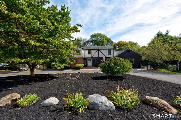 a view of a garden with a flower in a garden