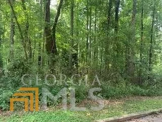 a view of a field with trees