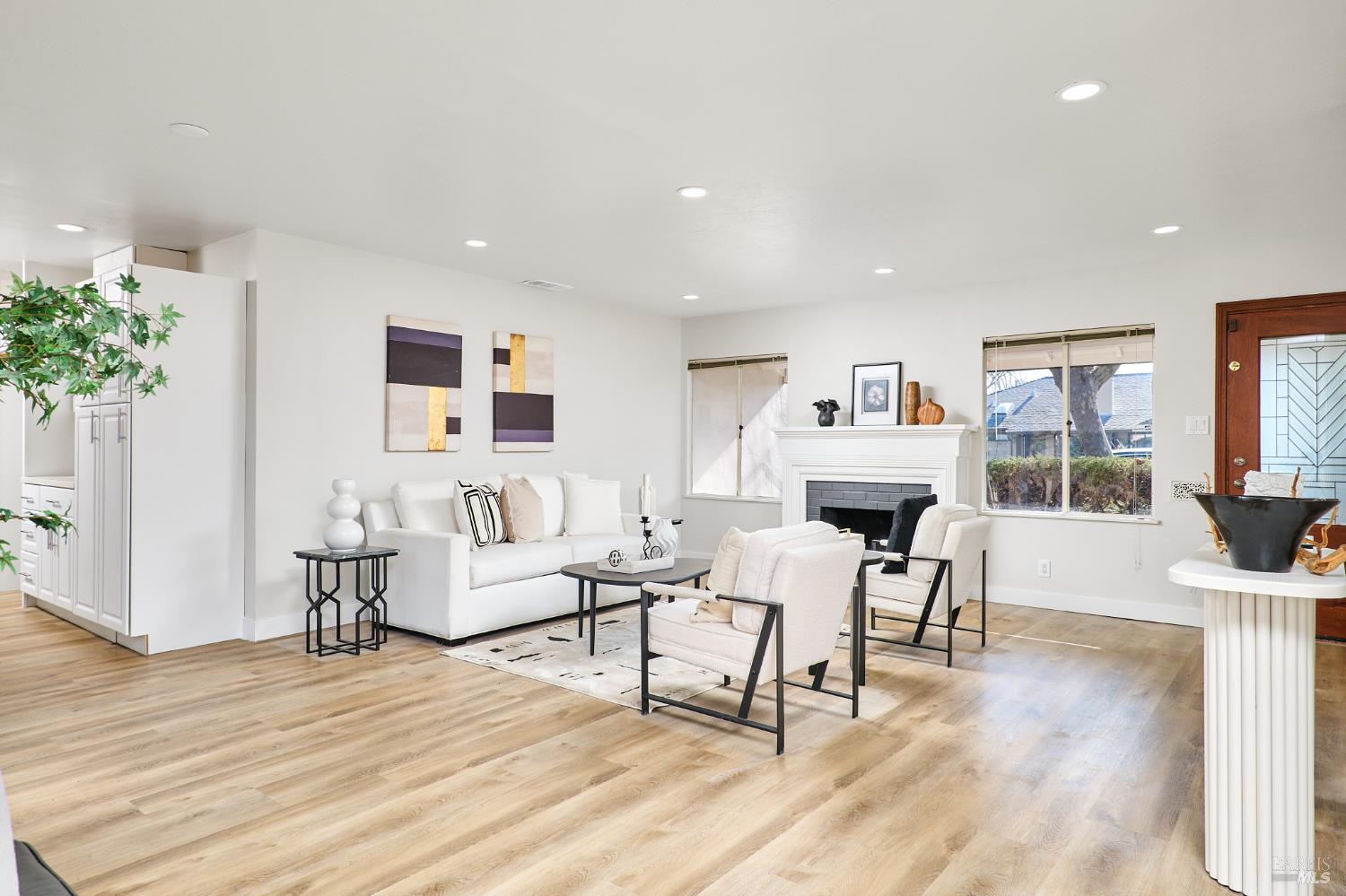 736 Nevada Street Fairfield, CA 94533 - Photo 6 of 36 a living room with furniture and a fireplace
