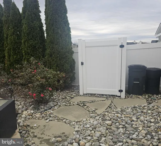 a backyard of a house