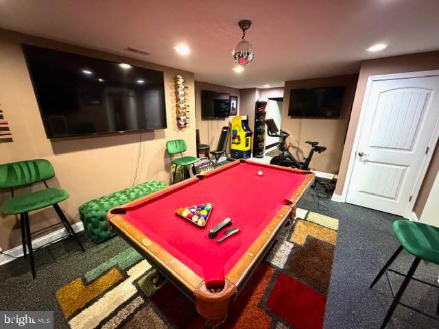 395 Staggerbush Road Williamstown, NJ 08094 - Photo 8 of 15 a room with furniture pool table flat screen tv and a refrigerator